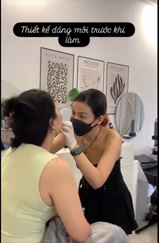 THIẾT KẾ SHAPE VÀ MÀU MÔI CHO CHỊ HỌC VIÊN